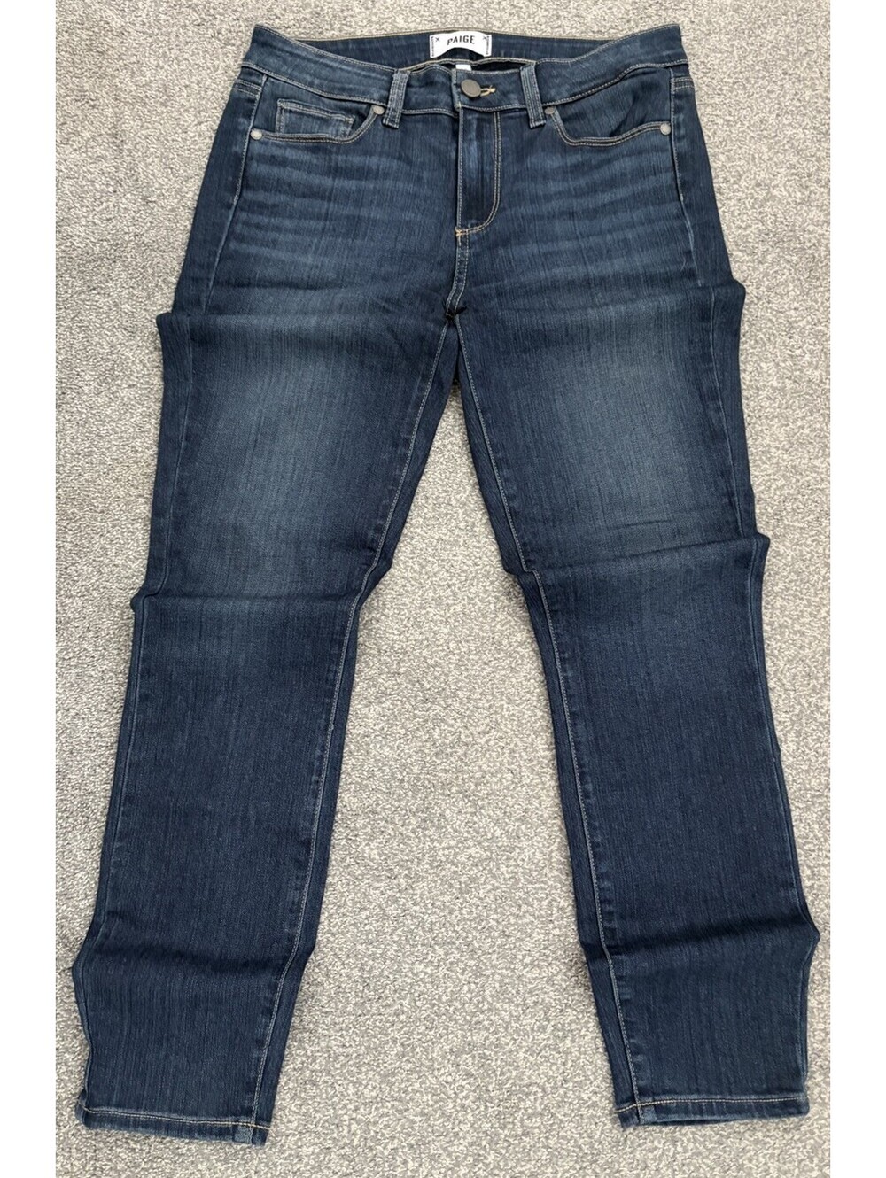 Paige Verdugo Ankle Jeans Womens 28 Blue Medium Wash Skinny Stretch Denim USA